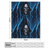 Buysing Personalized Blanket Customized Valentine's Day Gift for Mom Dad Girlfriend Boyfriend Wife Husband-
Halloween Skeleton